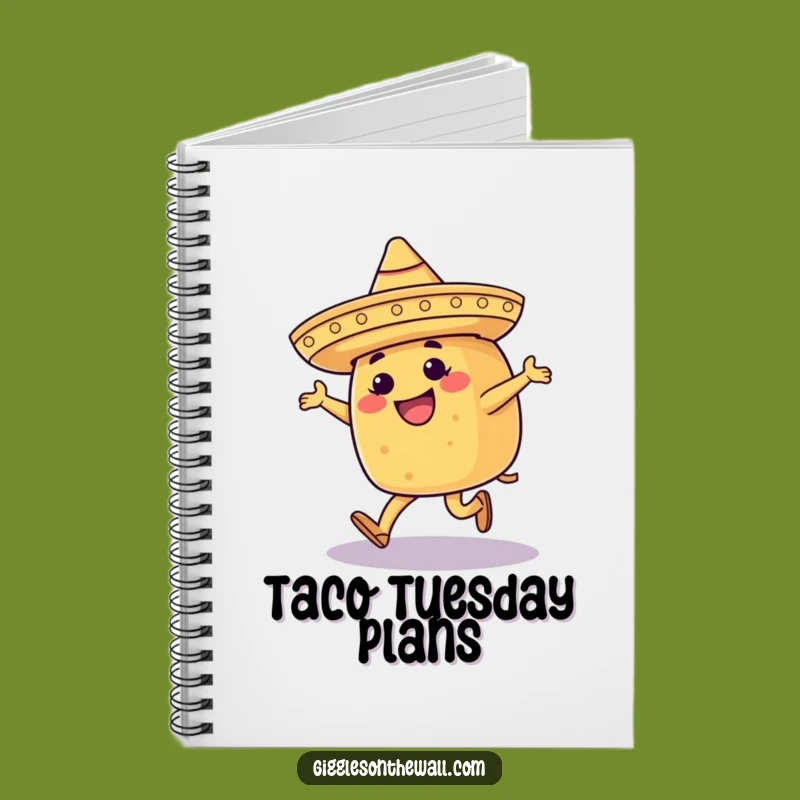 Funny Moonwalking Taco Notebook: Journal Your Fiesta, Happy Diary, Funny Gift