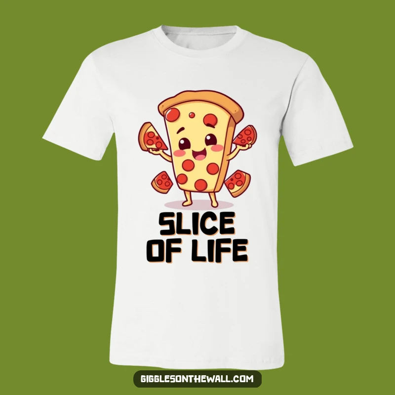 Funny Pizza T-Shirt: Juggling Pepperoni Tee, Best Funny Gift