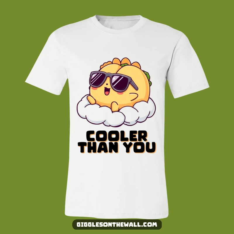 Funny Taco T-Shirt: Cool Cloud Lounger Tee, Awesome Funny Gift