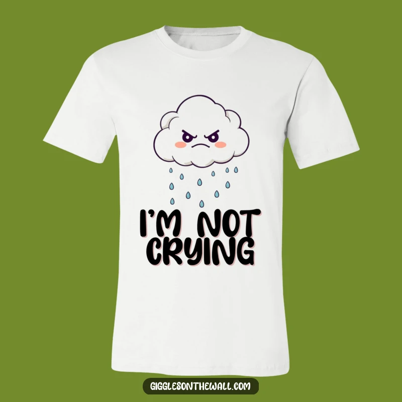Funny Grumpy Cloud T-Shirt - Ironic Humor for Everyday Wear Gift