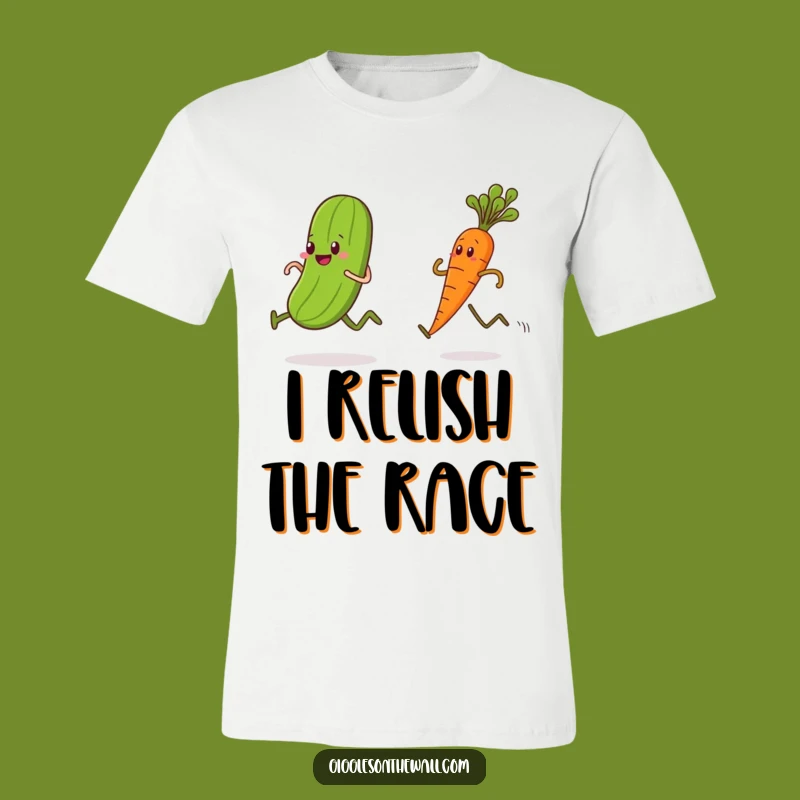 Funny Veggie Race T-Shirt - Pickle vs Carrot: The Ultimate Showdown