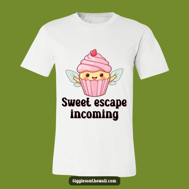 Funny Flying Cupcake T-Shirt: Candy Wings Adventure, The Ultimate Funny Treat!