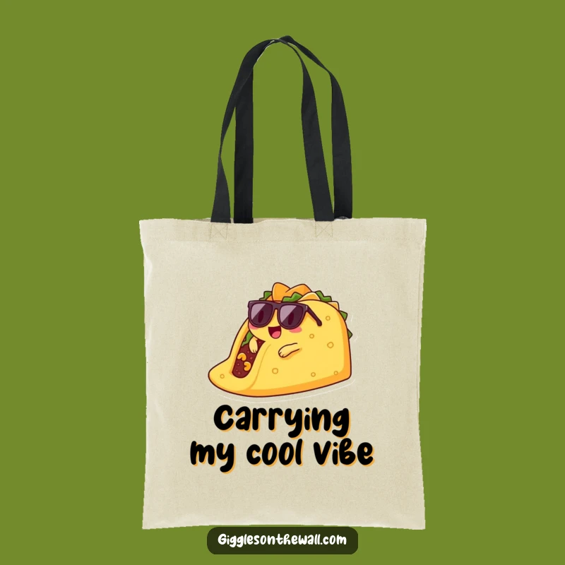 Funny Lounging Taco Tote Bag - Carry Your Chill and Your Snacks