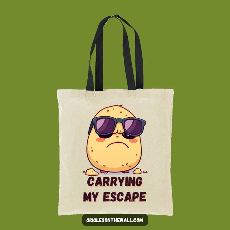 Funny Grumpy Potato Tote Bag: Carry Your Attitude with Humorous Style