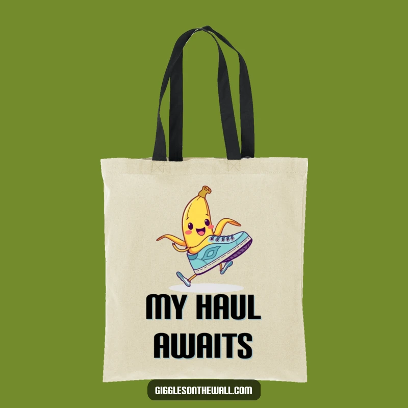 Funny Banana Peel Tote Bag: Shoe Trip Prank - Carry Your Gags!