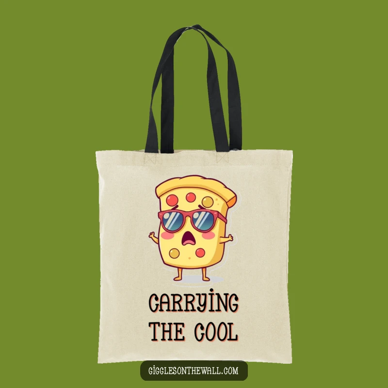 Funny Pizza Sunglasses Tote Bag: Carry Your Coolness Everywhere