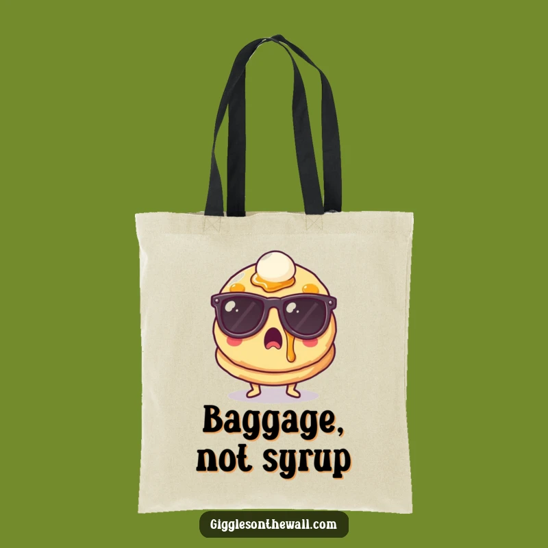 Funny Surprised Pancake Tote Bag - Stylish & Hilarious Breakfast Companion