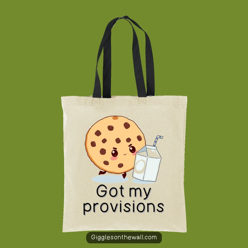 Funny Cookie Chase Tote Bag: Carry Your Essentials with Sweet Determination
