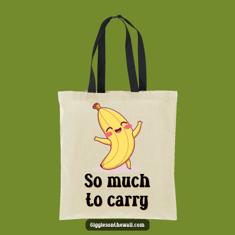 Funny Banana Peel Tote Bag - Comedic Shopping Bag for Groceries & Laughs Gift